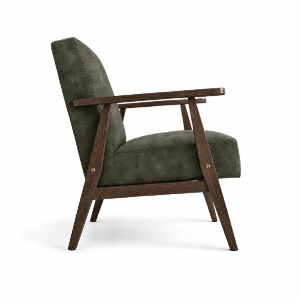essenza 10 armchair leather green