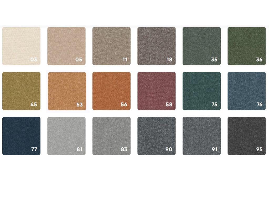 GAVA upholstery colours for the custom Japandi bed frame