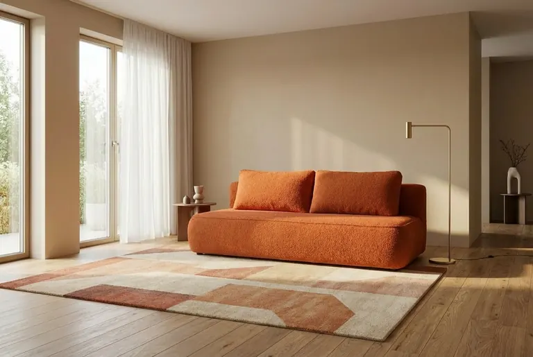 Custom upholstered sofa by EWAcompany