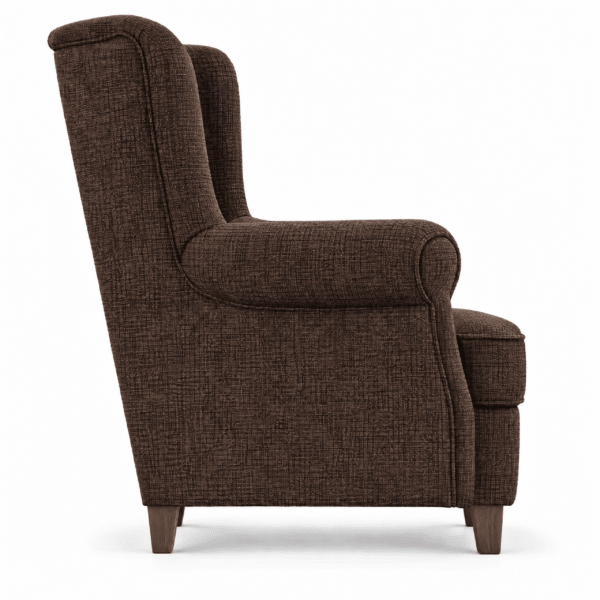 armchair no 10 green and footstol side